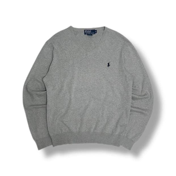 폴로 브이넥 니트
