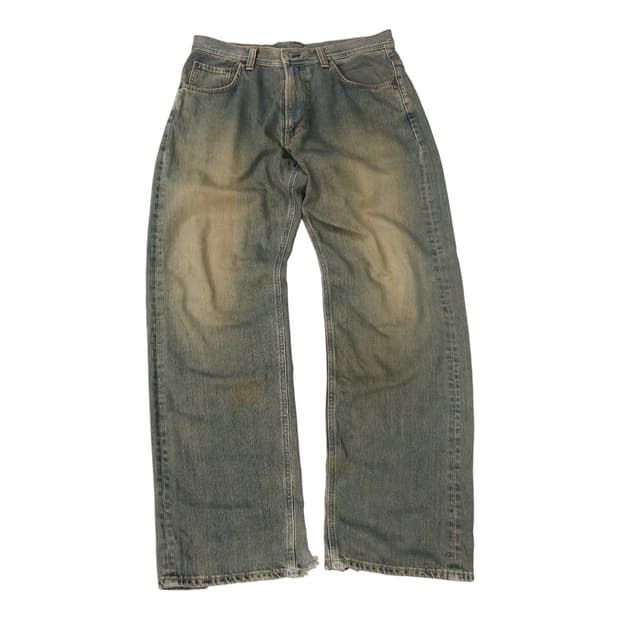 에드윈(EDWIN) 빈티지 엑스트라 배기 워싱 데님 팬츠 (34)