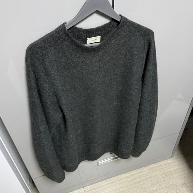 르메르 17FW 알파카 스탠드 카라 스웨터 그레이 S