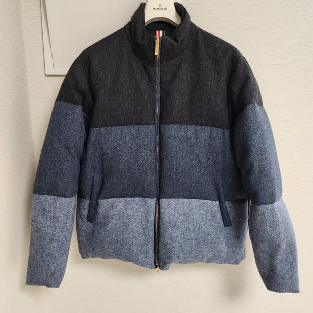 톰브라운 도네갈 리버시블 트위드 사선 양면패딩 3사이즈