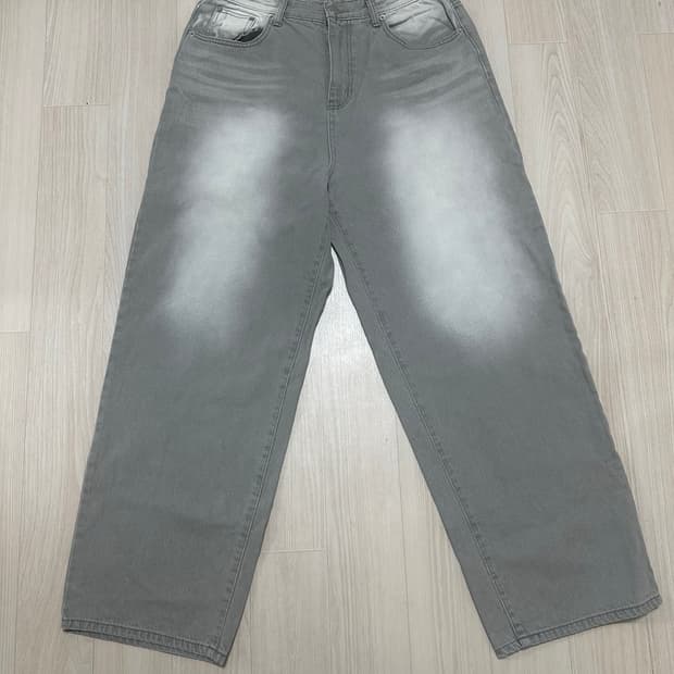 그레이 워싱 팬츠 L사이즈