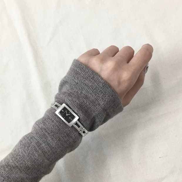 (희귀)꾸레쥬 스퀘어 실버 팔찌 시계/꾸레쥬 시계/y2k,미니멀,긱시크