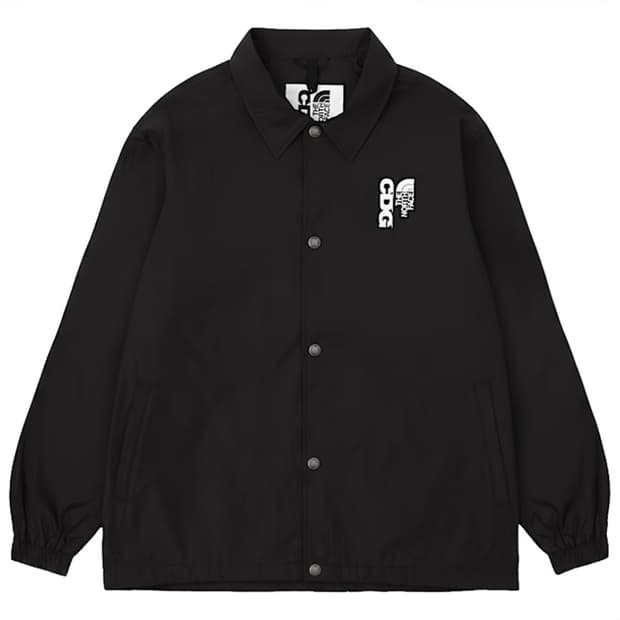 (미개봉) CDG x 노스페이스 나일론 코치 자켓 TNF 블랙
