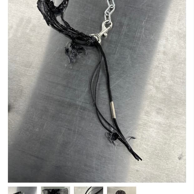 EXCAVATED OILED CHAIN NECKLACE