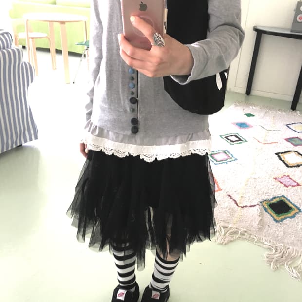 Beams boy button cardigan