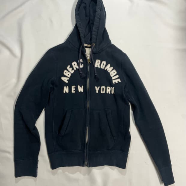아베크롬비 네이비 써멀 후드집업