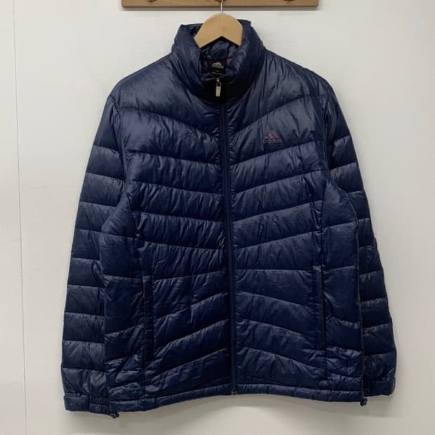 ADIDAS 로고 구스다운 패딩 자켓 경량패딩