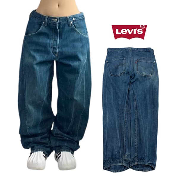 리바이스 엔진 엔지니어드 워싱 데님팬츠