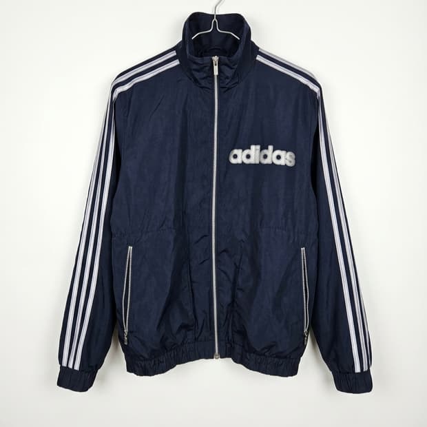 💕JPN일본 90's 아디다스 점퍼/올드스쿨 빈티지(네이비/실버)