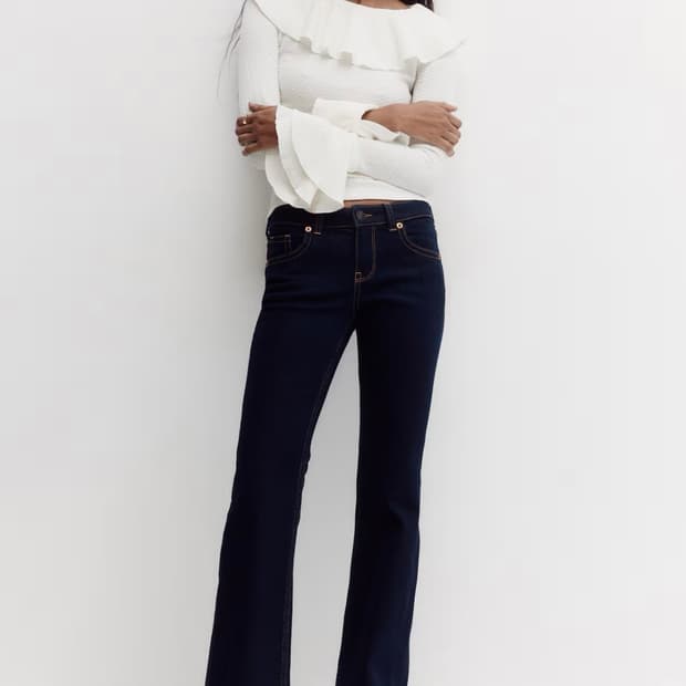 H&M 로라이즈 플레어진