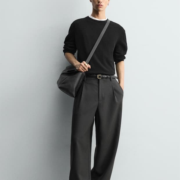 자라 / 울 블랜드 점퍼 니트 리미티드 에디션 / 블랙 / M