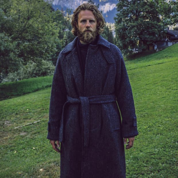 도큐먼트 24fw 도네갈트위드 코트 M