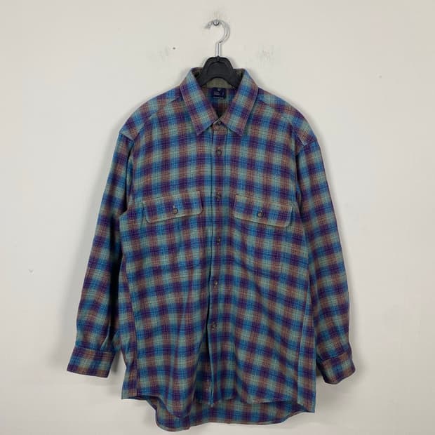 몽벨 재팬 타탄 체크셔츠 M <586>