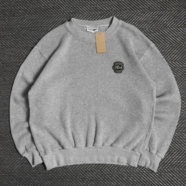 라코스테 아카이브 자수로고 크루넥 스웻 셔츠o 4932