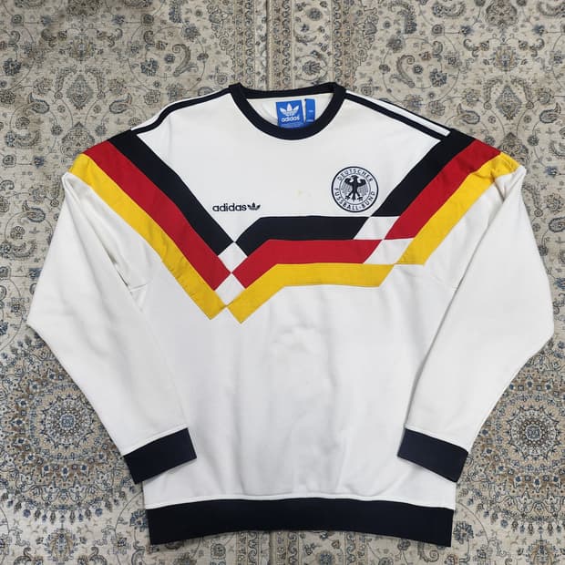 아디다스 og 1990 레트로 독일 국대 맨투맨 100