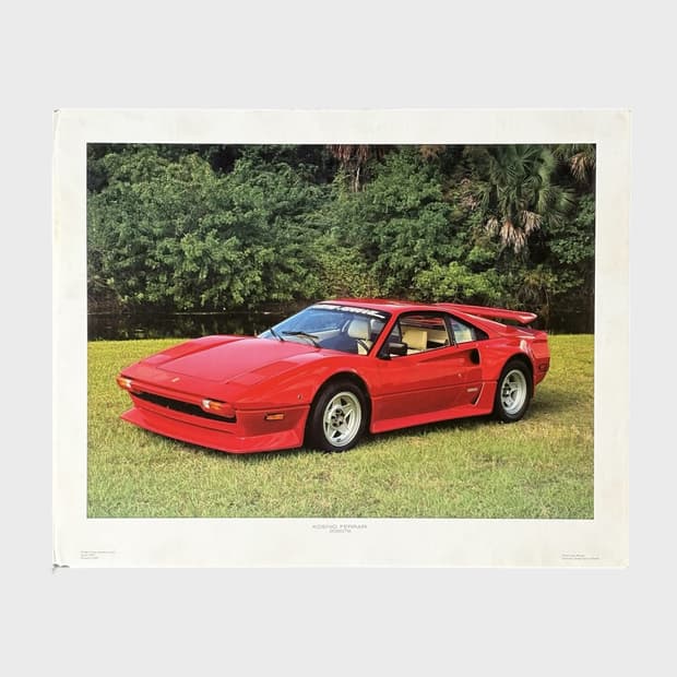 페라리 308GT 빈티지 포스터 (액자포함)