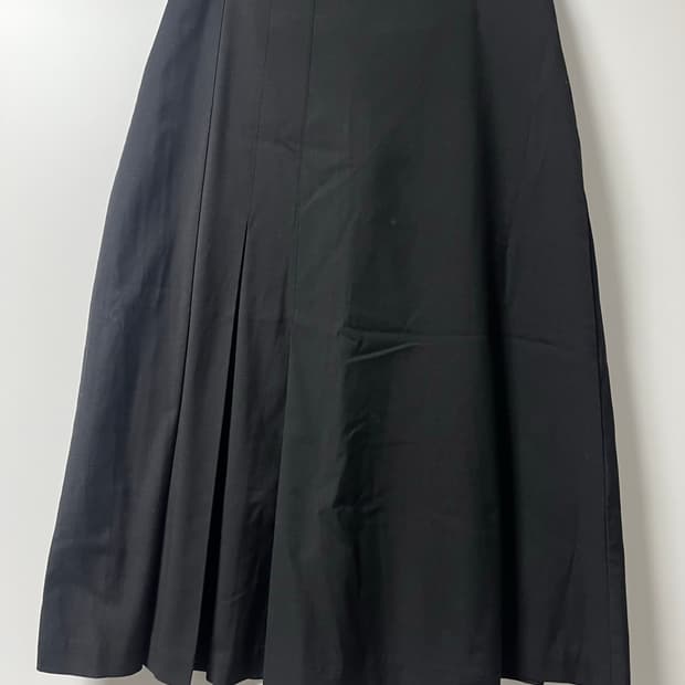 트리밍버드 플리츠 스커트 (블랙)