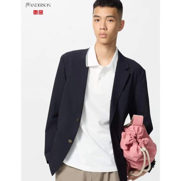 유니클로 x JW 앤더슨 블레이저 네이비 L