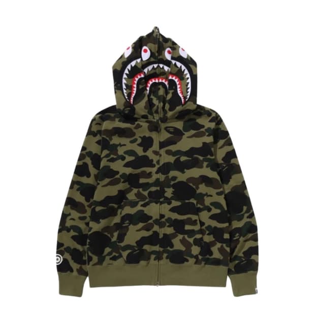 베이프 더블샤크 카모 그린