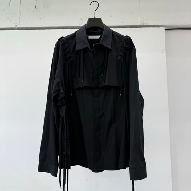 Craig green / black stringed shirt / M