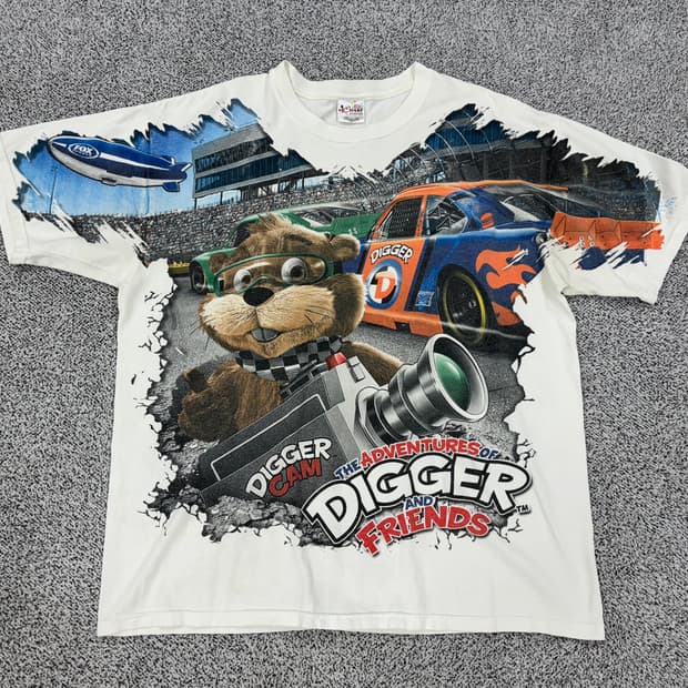 DIGGER NASCAR 빈티지 티셔츠