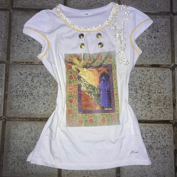 Fleur-de-Lis Dot Baby Tee