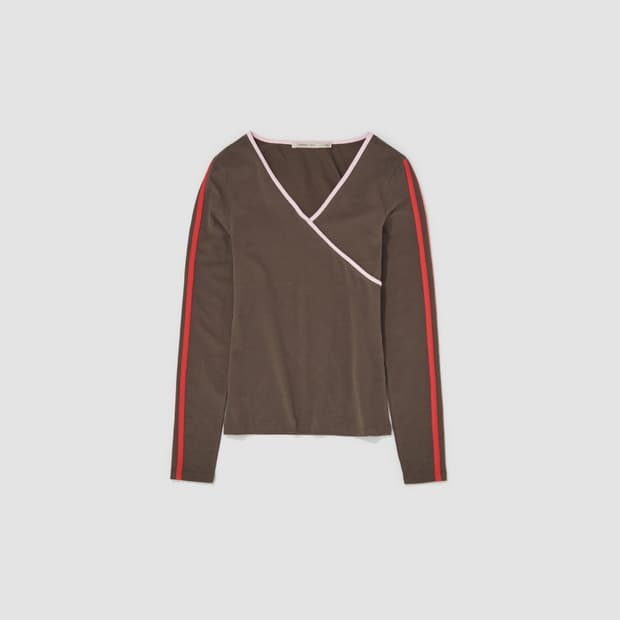 팔로마울 로즈마리 탑 롱 슬리브 티셔츠 다크 브라운 S 