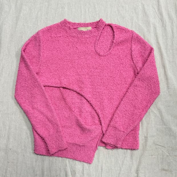 마뗑킴 부클 언발 니트 F