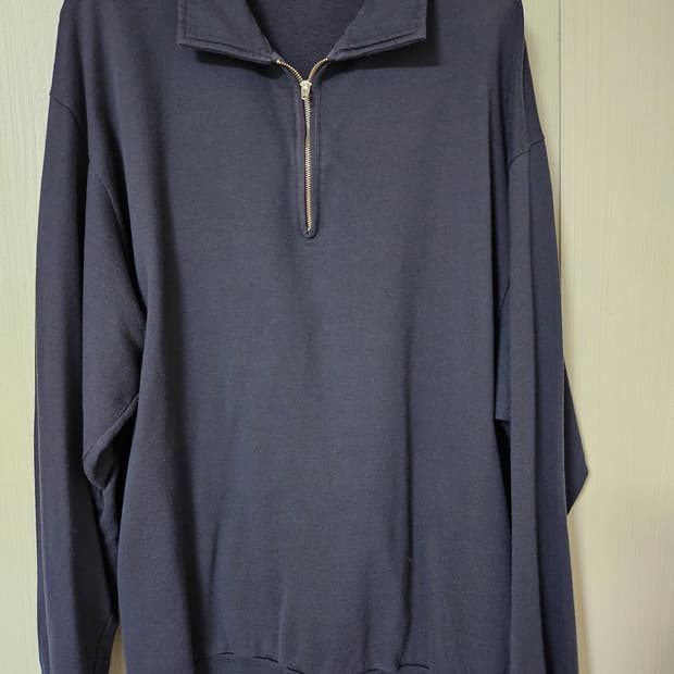 코모리 COMOLI 23SS 코튼 실크 저지 하프 집업 3