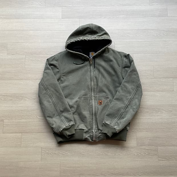 칼하트 j130 ARG 아미그린 액티브 샌드스톤 carhartt 빈티지