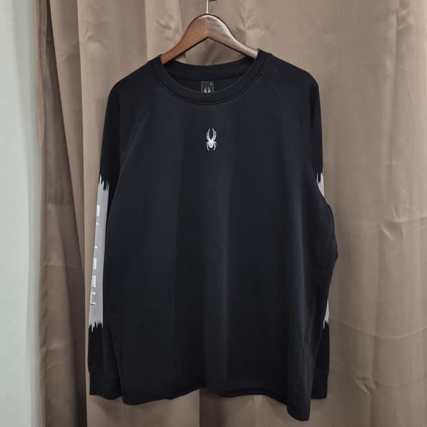 스파이더 블랙 긴팔 티셔츠 2XL