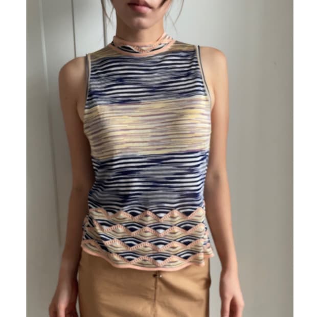 Missoni knit sleeveless top