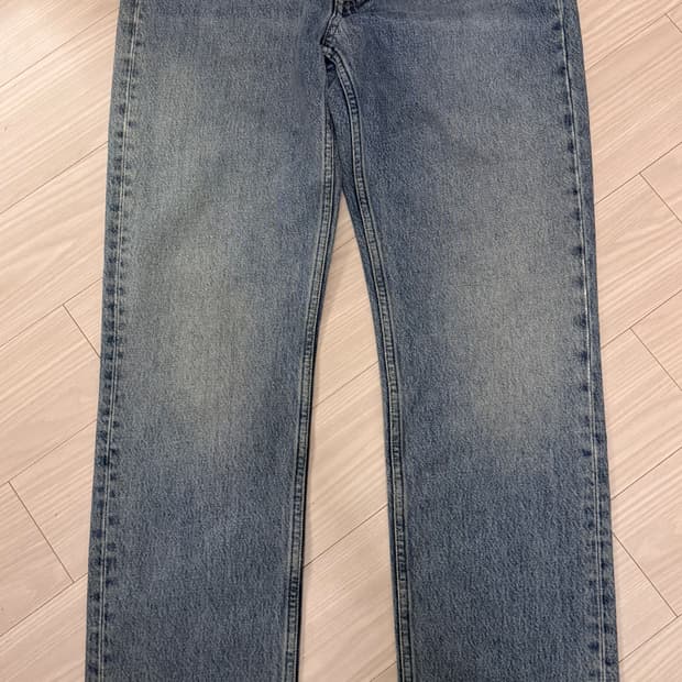 선플라워 스트레이트 핏 데님 31X32