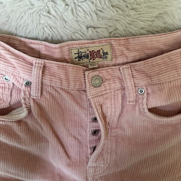 Stussy Corduroy Big OL' Jean Washed Pink