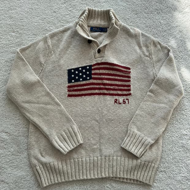 폴로랄프로렌 성조기 니트