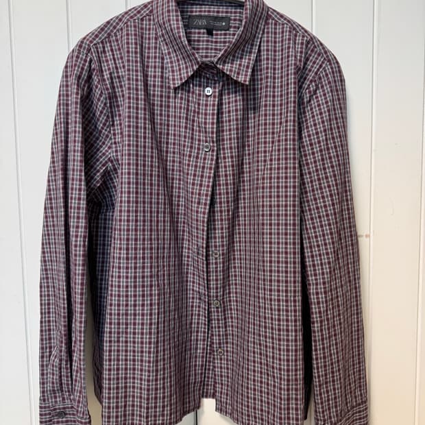자라 체크셔츠 xl사이즈
