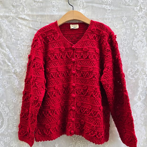 핸드메이드 빈티지 가디건