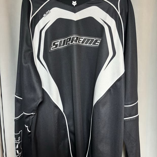 슈프림 x 폭스 레이싱 저지 블랙 - 23FW