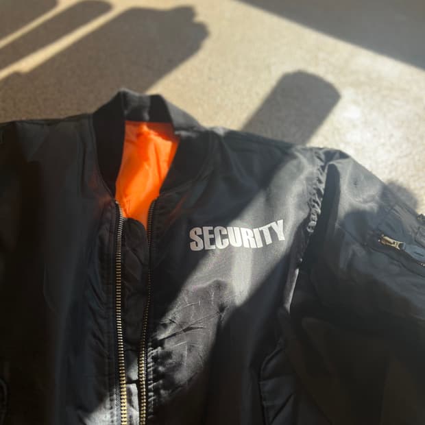 로스코 MA-1 블랙 항공점퍼 (SECURITY)