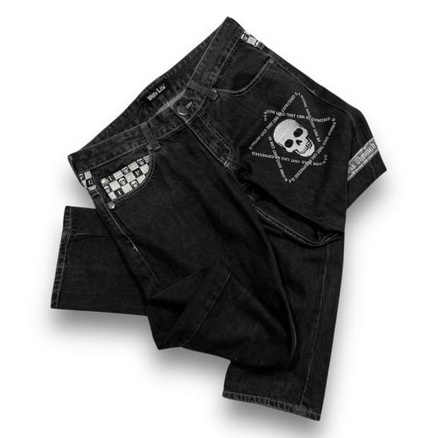Wild Life 00s Punk Skulls Rock Jeans