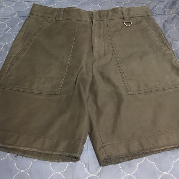 (단종매물)시스템 소프트코튼 100% 스트레치 컷팅 하프팬츠 블랙(31)