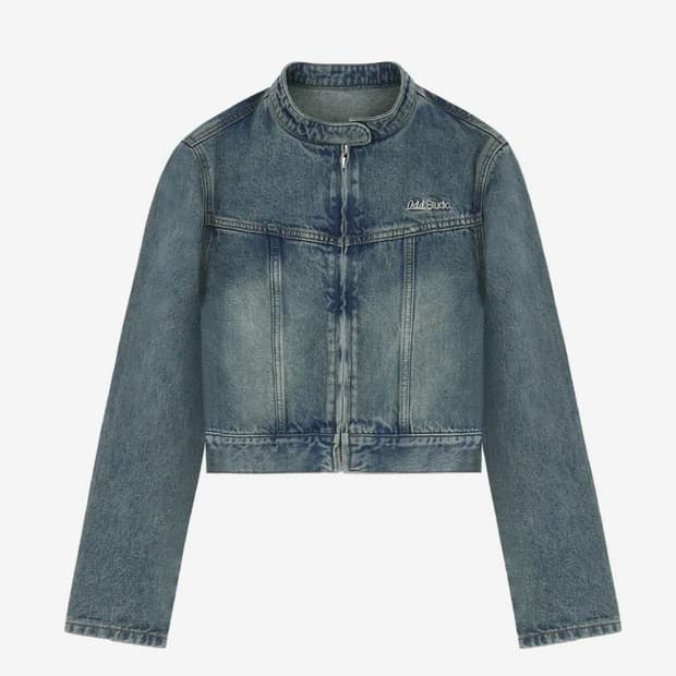 오드 스튜디오 데님 크롭 자켓