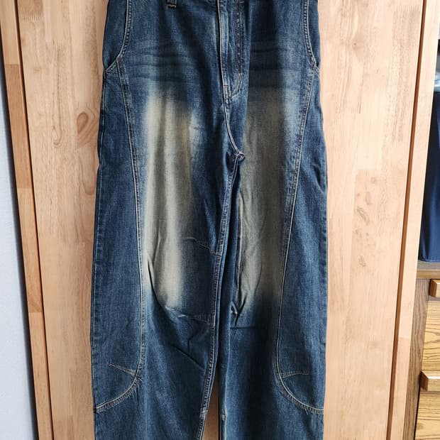 노운 curved denim pants (deep blue) 1사이즈
