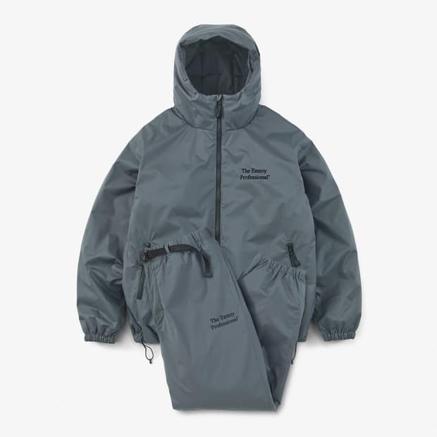 엔노이 ENNOY 24aw 패디드 셋업 그레이 XXL