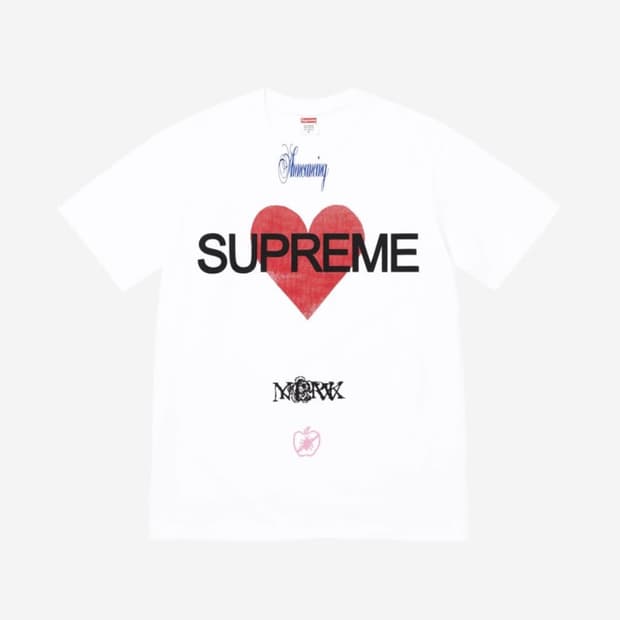 슈프림 어나운싱 티셔츠 화이트 2xl