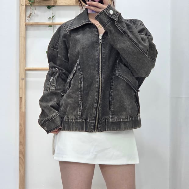 [프립]L/빅유니온 워시드 흑청 자켓 (23년 제품)