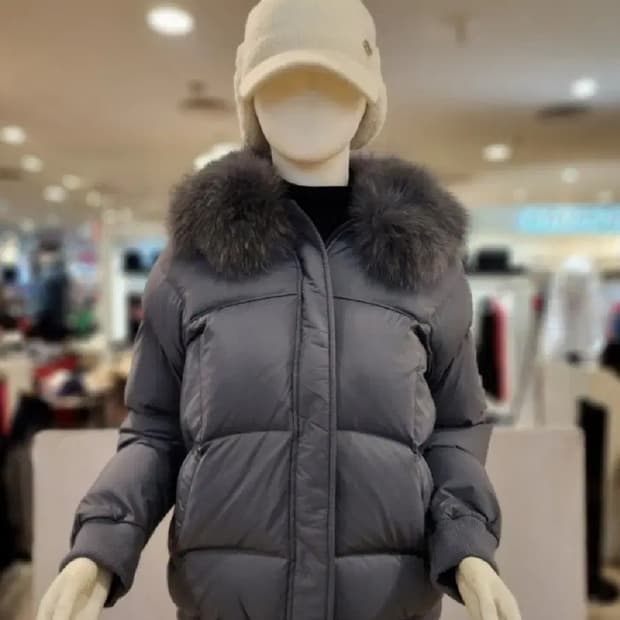 여성 90 팬텀 골프웨어 폭스퍼 오리털 패딩