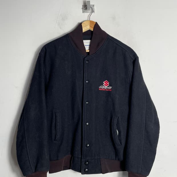 스즈키 레이싱 블랙 스타디움 자켓