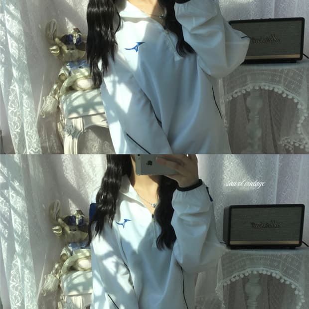 Mizuno half zip windbreaker