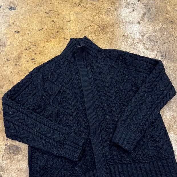 [정품/L] 폴로진스 케이블 니트 집업 가디건 b8
